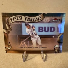 2025 Topps Finest #FT-11 Aaron Judge Finest Timelines New York Yankees