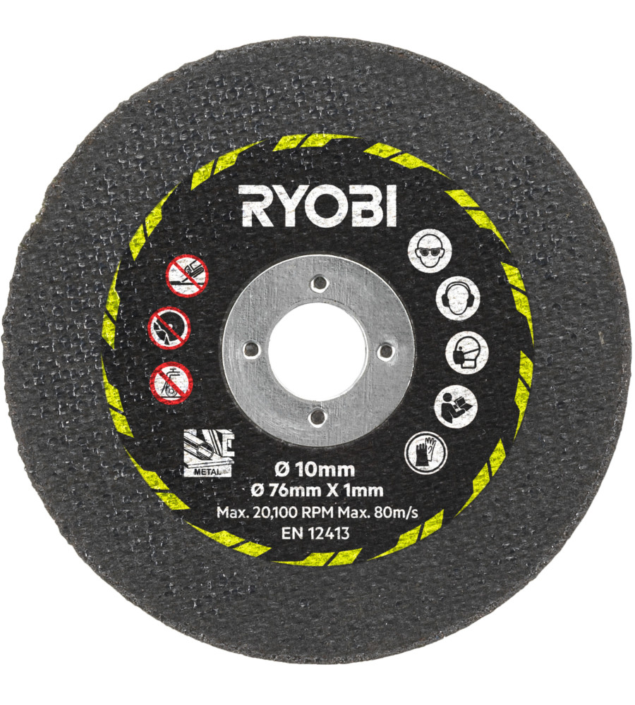 Set Ryobi RAKCOT03: 3 Dischi da 76mm per Tagli Multi-Materiale - 4
