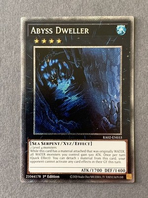 Yu-Gi-Oh! - Abyss Dweller - RA02 Platinum Secret Rare - NM