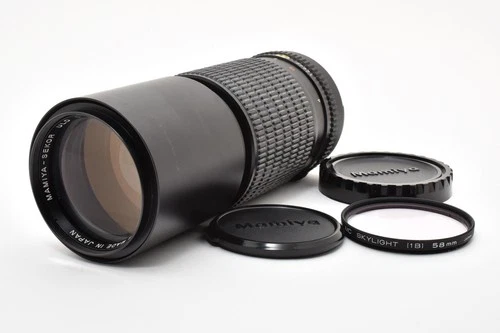 Mamiya ULD 300mm f/5.6 N Lens for M645 w/Hood Filter Caps Japan  2899956