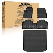 For 2019-2023 Lincoln Nautilus TPE Floor Mats Liners / Trunk Cargo Liner Set New