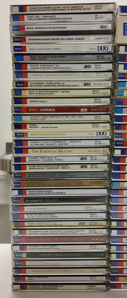 108 x DECCA CD Joblot - Tchaikovsky Handel Grieg Puccini Beethoven Bach  46 - Image 2 of 4