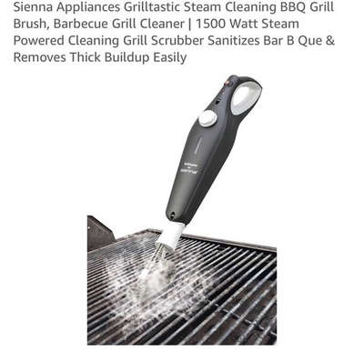 #ad #ad New Sienna Appliances Grilltastic Steam Cleaning BBQ Grill Brush SGC 2018P NIB $124.99