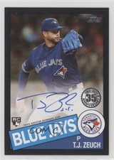 2020 Topps 1985 Baseball Series 2 Black 27/199 TJ Zeuch #85A-TJZ Auto 0sm9