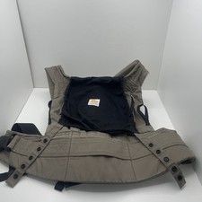 Ergobaby Organic Baby Carrier Brown Adjustable With Hood CLEAN 18x14in