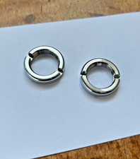 57 Chevy Windshield Wiper Escutcheon Nut Pair New 1957 Chevrolet