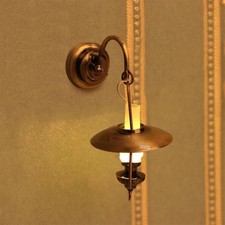 Bedroom Wall Lamp Model Realistic Vintage Life Scene Doll House Pretend Game