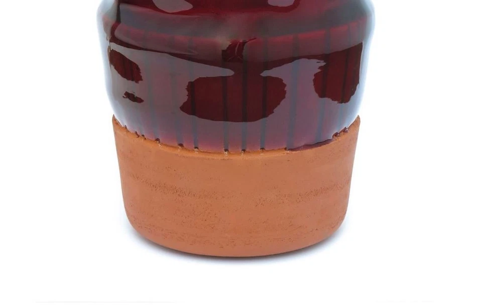 ILARIA.I Vase Overlay Minimalistisch Wohnkultur Solide Rot Durchmesser 23CM - Bild 3 von 3