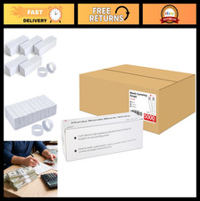 300 Blank White Self-Sealing Currency Straps Bill Wrappers - Cash Handling Suppl