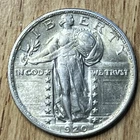 1920 Standing Liberty Quarter Choice AU + (Some Luster Remaining)