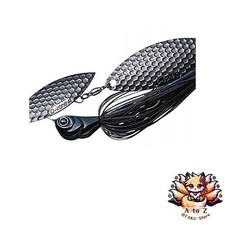 NEW Evergreen Spinnerbait D-Zone Double Willow Leaf 1/2oz Super Black #12