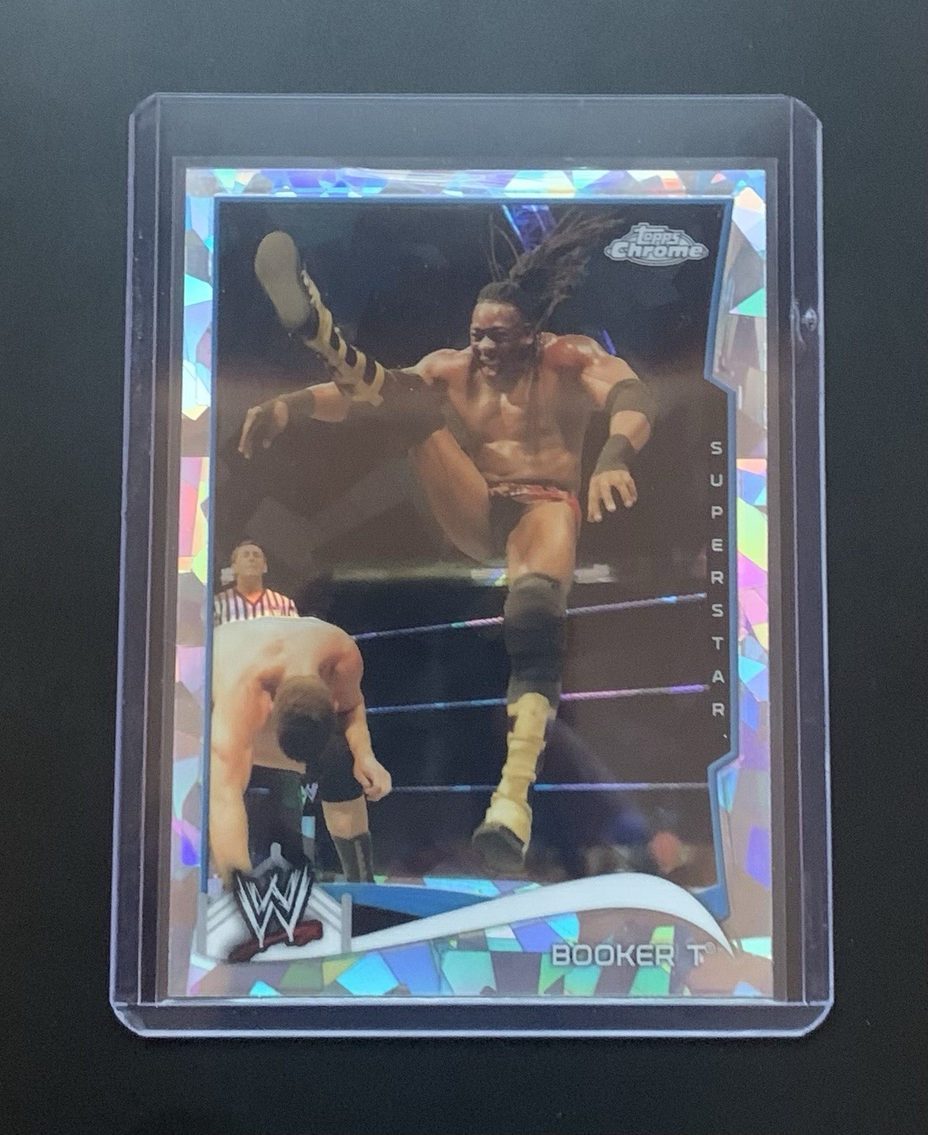 2014 Topps Chrome WWE - Booker T #59 Atomic Refractor