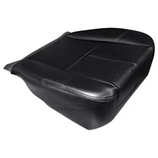  Driver or Passenger Side Bottom Replacement Leather Seat Cover Black