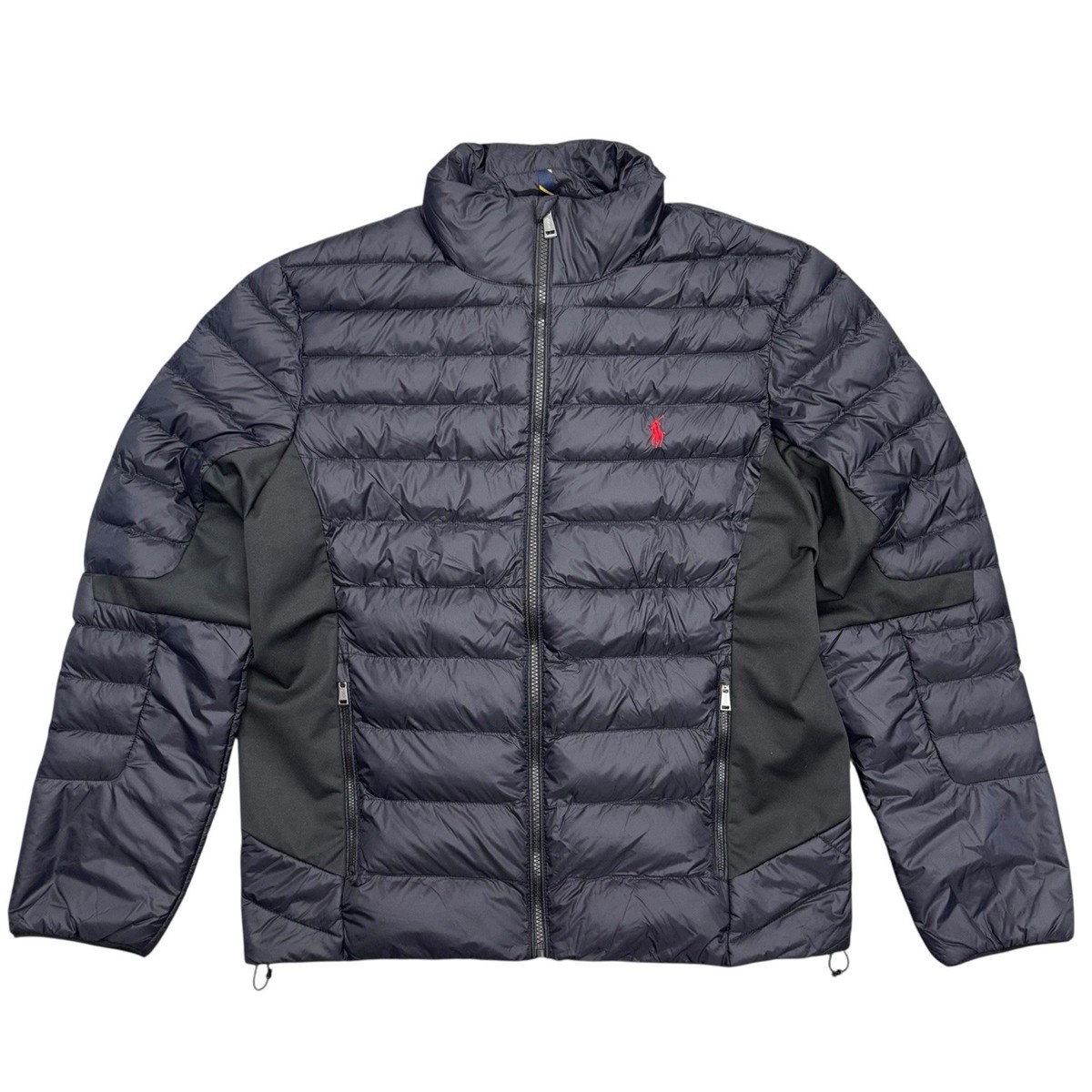 Polo Ralph Lauren Full Zip Packable Black Puffer Jacket, Size