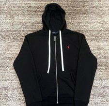 Polo Ralph Lauren Men  s Double Knit Full Zip Hoodie - Black