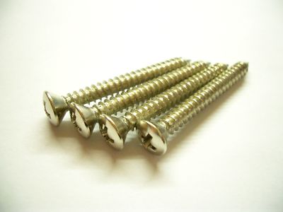 4 Viti Di Fissaggio Per Collana, Corto Nichel