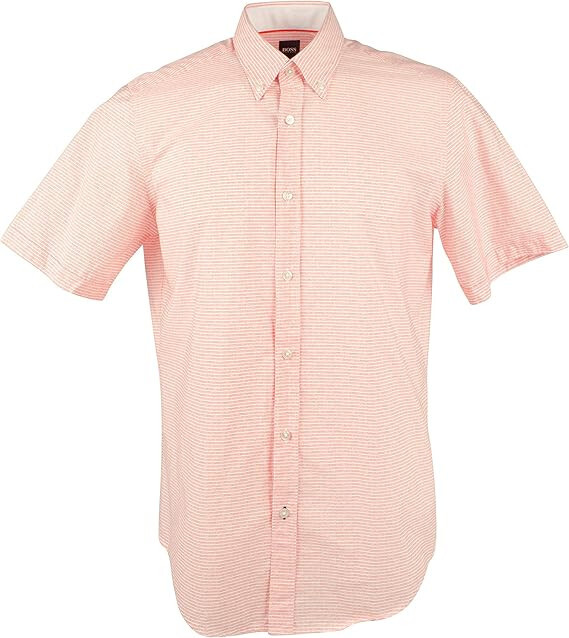 Мужская рубашка HugoBoss Lodi на пуговицах с коротким рукавом, Sz Medium