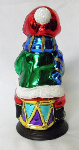 THOMAS PACCONI Classics Blown Glass Figurine LE Xmas Drummer Boy 30 Years RARE - Picture 4 of 7