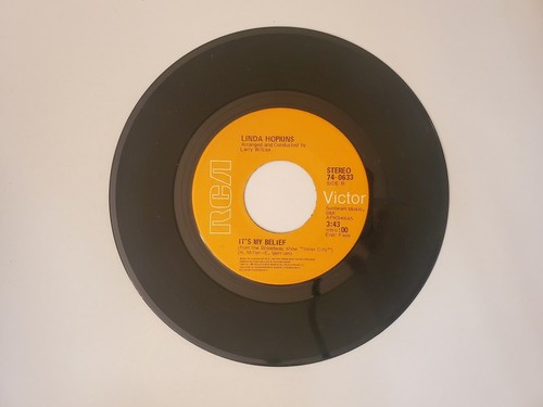 Linda Hopkins - Deep in the Night / It's My Belief (Vinyl Record) - Picture 2 of 2