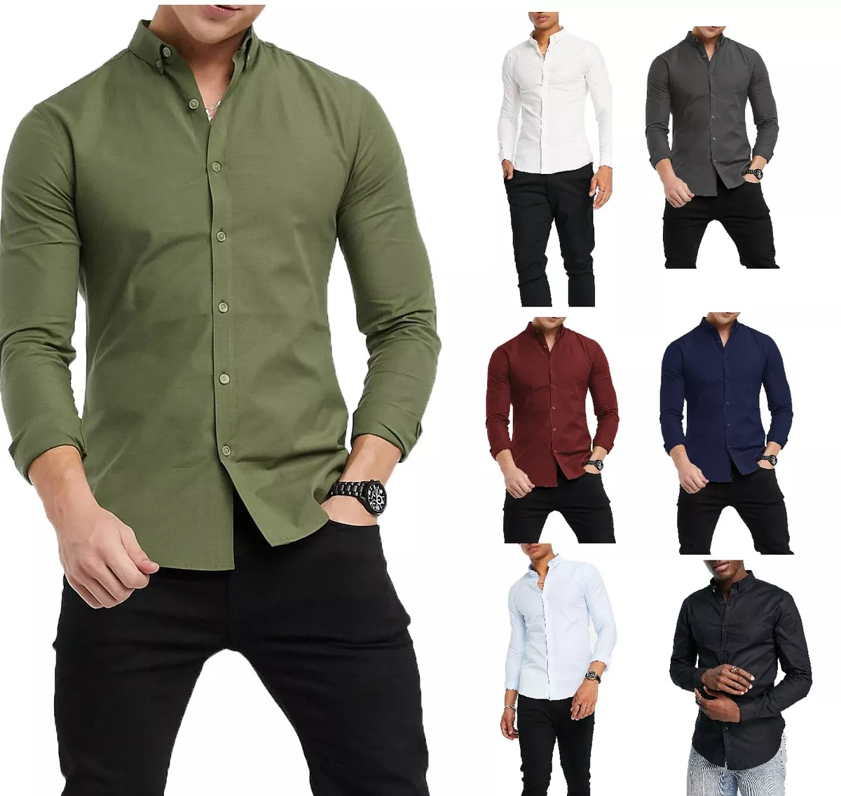 Men's Long Sleeve Shirts - Formal & Casual Tops