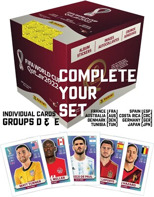Panini FIFA World Cup Qatar 2022 Stickers; YOU CHOOSE Group D & E (FRA thru JPN)