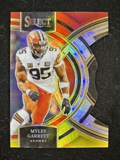 2023 SELECT- PREMIER LEVEL RED & YELLOW DIE CUT- MYLES GARRETT #152 BROWNS