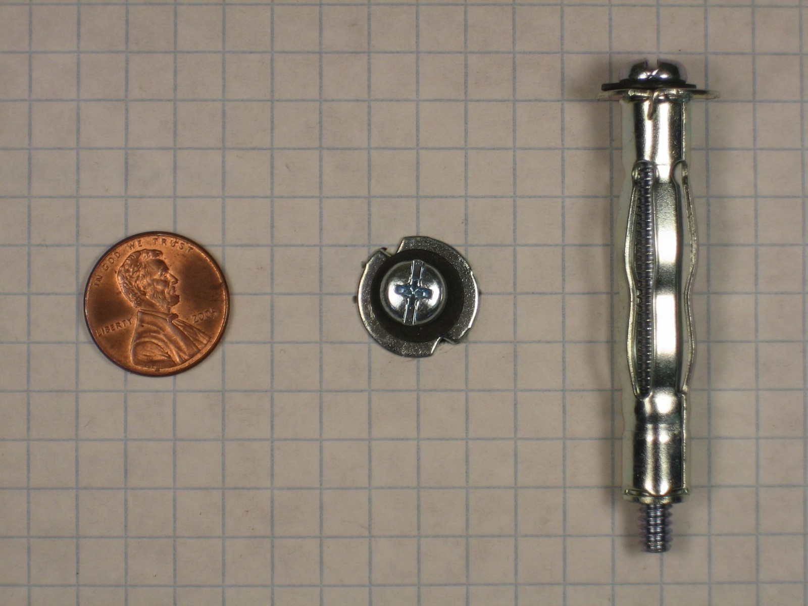 NOVA 6730 HOLLOW WALL EXPANSION ANCHOR 2" LENGTH FOR 3/8"5/8" WALLS