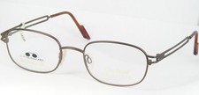 Vintage CHARMANT Titanium CH8031 BR BROWN UNIQUE EYEGLASSES GLASSES 52-20-140mm