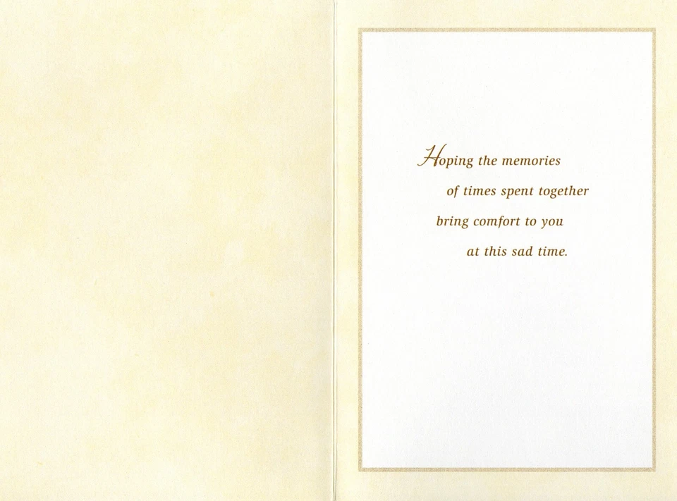 Sincere SYMPATHY LOSS OF GRANDSON Card by Artist Thomas Kinkade 1995 — Hallmark - Image 2 of 4