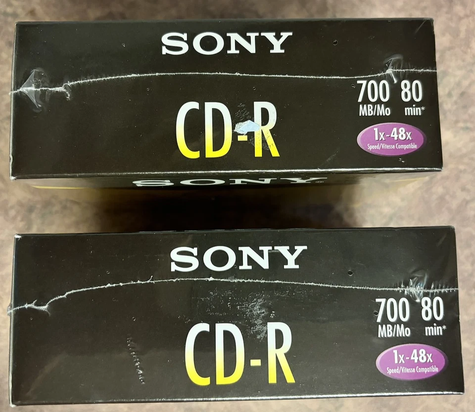 2-Sony CD-R 5 Pack 700MB 80min 1x-48x in Slim Jewel Cases High Speed Sealed - Image 4 of 4