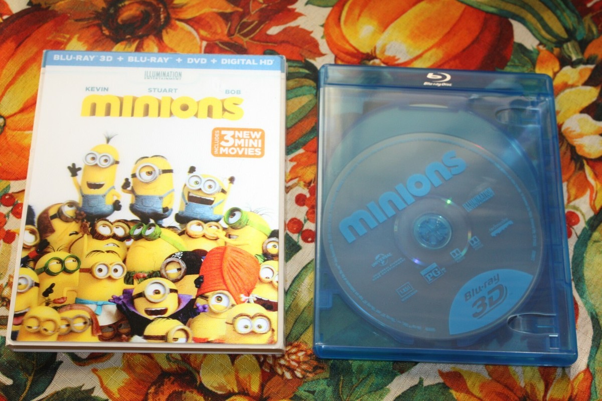 MINIONS - 3-DISC PACK - BLU-RAY, 3D , DVD, DIGITAL COPY | eBay
