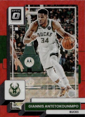 Giannis Antetokounmpo - 2022-23 Donruss Optic - Red Shimmer Prizm #75