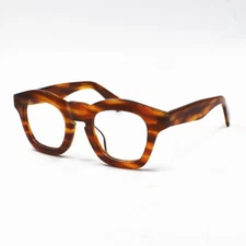 Vintage Thick Acetate Square Eyeglass Frames Full Rim Reading Glasses Men Women