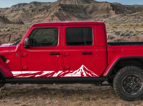 Mountain Stripe Graphics Car Sticker For Jeep Gladiator 2Sides Vinyl Decals - Bild 6 von 8
