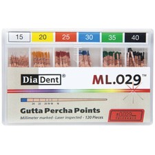 Endodontic MMMarked ML.029 Standarized Gutta Percha By DiaDent 120/Pack 