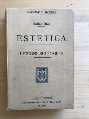 ÄSTHETIK Kunstunterricht, Mario Pilo, Hoepli Handbücher 1907.