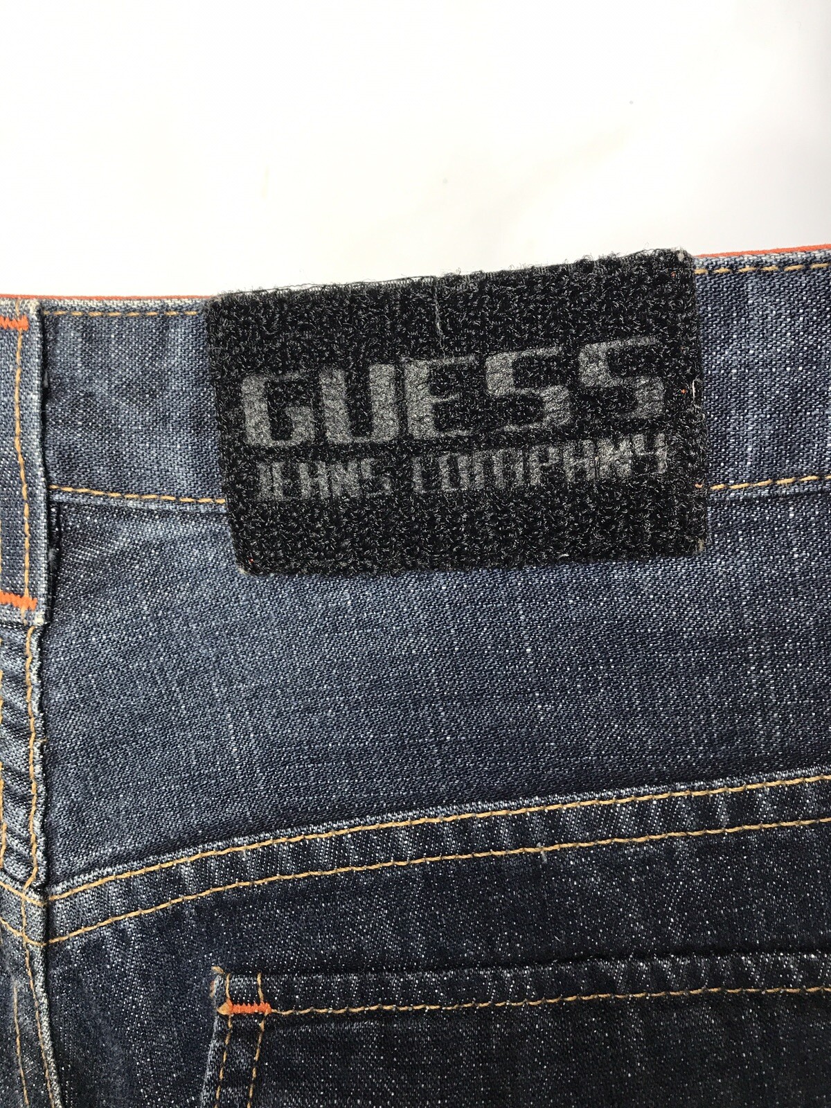 Sweat-shirt Vintage Guess Jeans GJ Années 90 - Taille Enfant XL - Gris - 100% Coton - Occasion Très Bon État