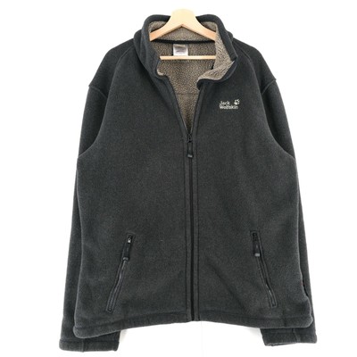 Jack Wolfskin POLARTEC Grey Full Zip Thick Warm Fleece Jacket Size XXL / 2XL | eBay