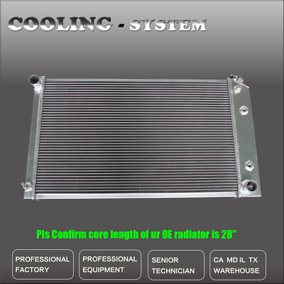 Aluminum Radiator CC161 For 68 69 70 71 72 73 Chevy Chevelle 3 Row Performance