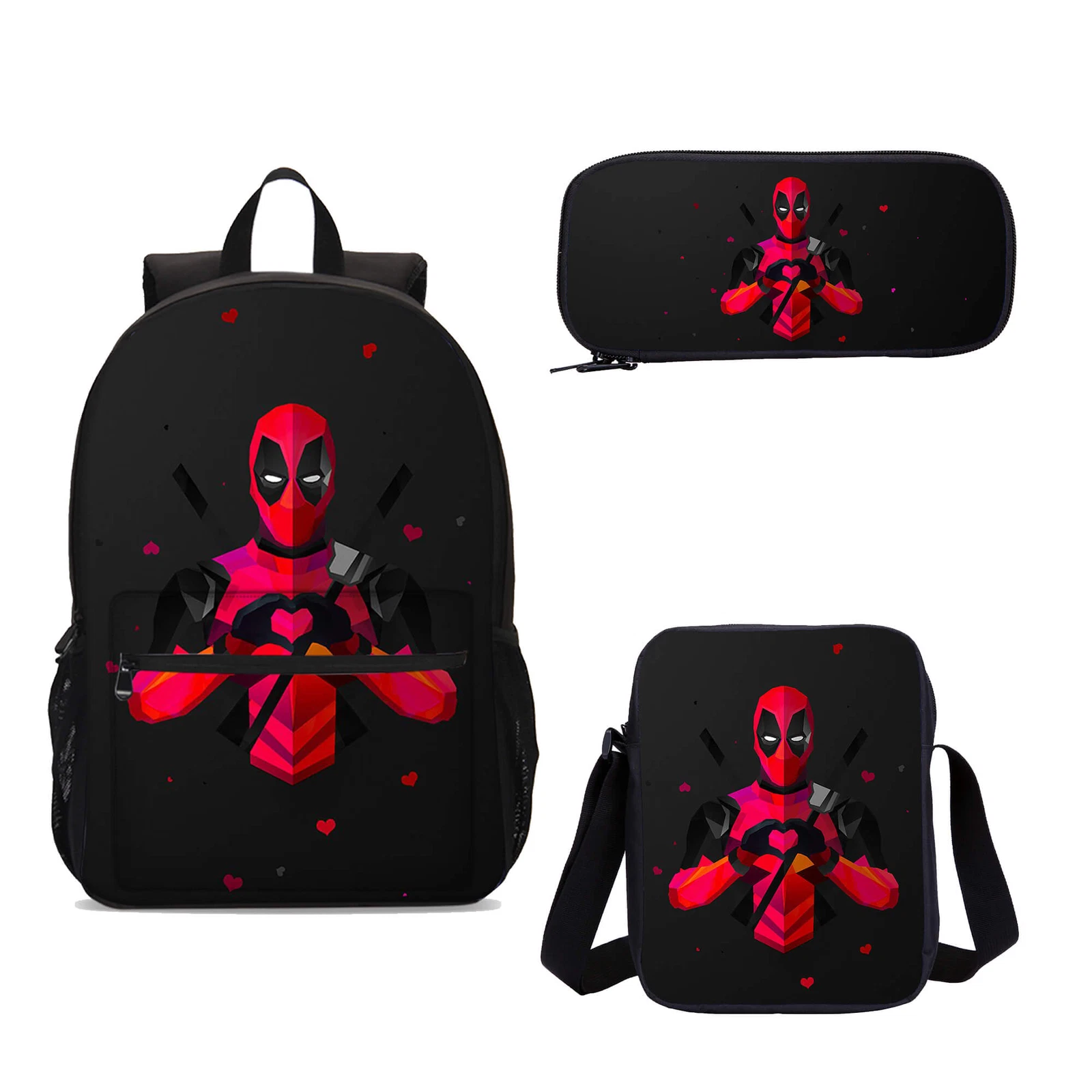 Funny Hero Backpack Set for Boys and Girls