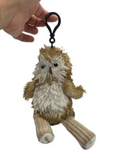 Scentsy Buddy Oakley the Owl Backpack Clip Plush Brown White Fluffy