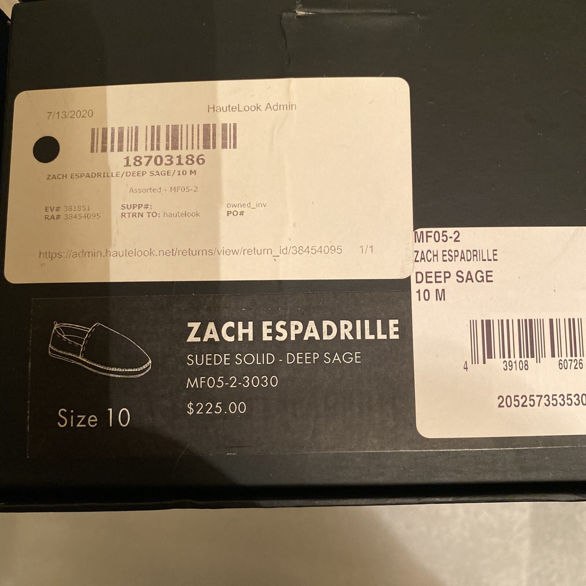 Men’s  ONIA Zach Suede Espadrille’s Size Euro 42 / US 9 Onia - Zach Linen Espadrilles - Gray Onia main image 2