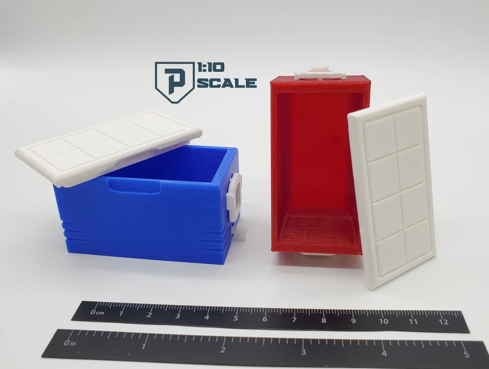 RC 1/10 Scale 48 Quart Cooler Ice Chest Miniature Accessory Multiple Colors - Image 4 of 4