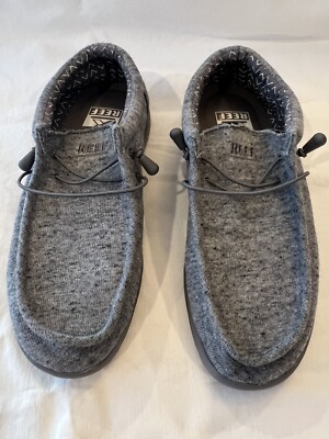 Men's Reef Cushion Coast Shoe, Light Gray, Size 10