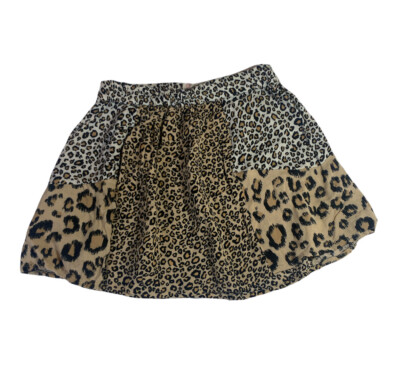 The Childrens Place Girls Multicolor Leopard Print Stretch Mini