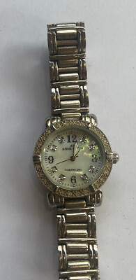 Anne Klein Diamond Dial Silver Bracelet Watch (NWT) Anne Klein Womens Genuine Diamond Dial Bracelet Watch – ShopCGX main image 3