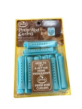Vintage Goody Perm Rods Pack Of 8 LARGE Blue NOS 1978