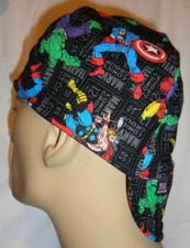 Avengers on black Custom Made Construction, Welder, Pipe-fitter, Biker Hat