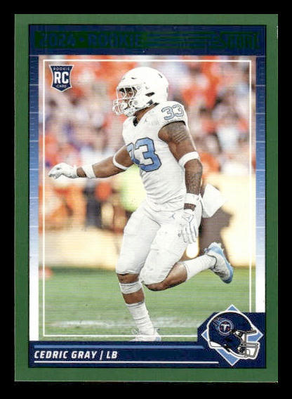 Cedric Gray Panini Score #367 Green