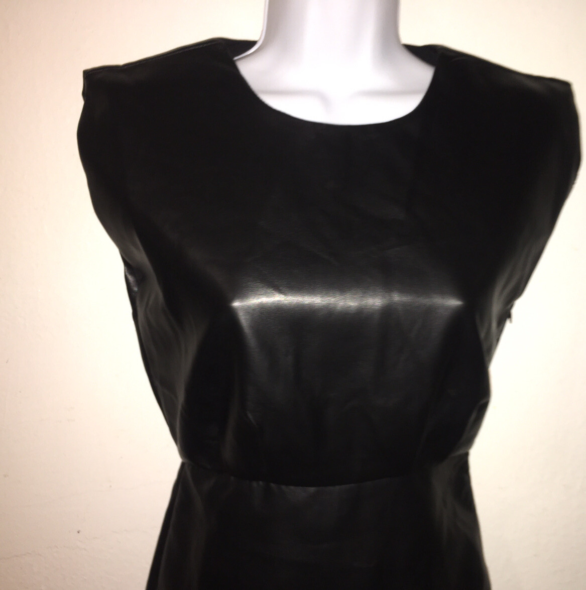 bishop and young faux leather dress BISHOP + YOUNG-TYLER FAUX LEATHER DRESS BLACK main image 1